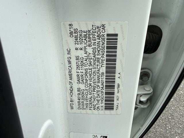 2018 Honda Accord Hybrid EX-L
