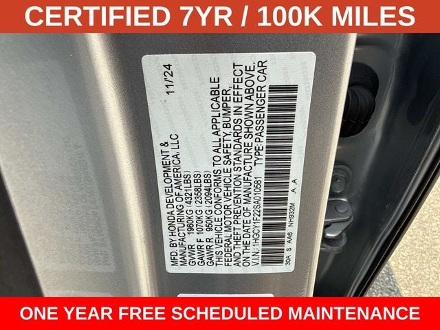 2025 Honda Accord LX