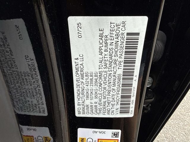 2025 Honda Accord SE