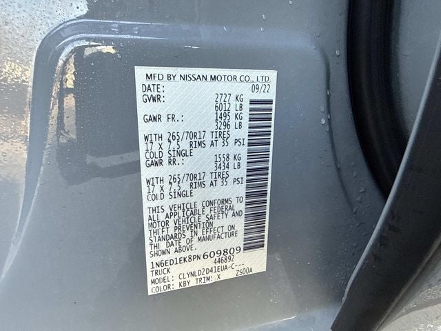 2023 Nissan Frontier PRO-4X