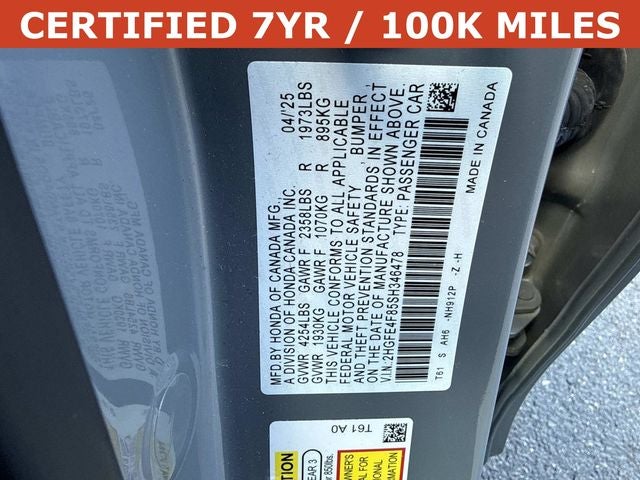 2025 Honda Civic Hybrid Sport Touring