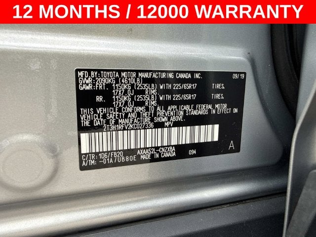 2019 Toyota RAV4 LE