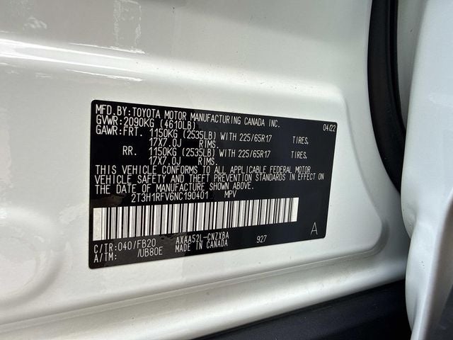 2022 Toyota RAV4 LE