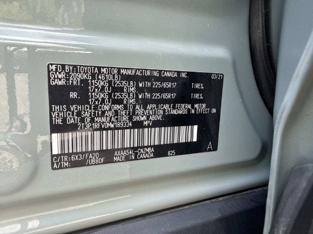 2021 Toyota RAV4 XLE