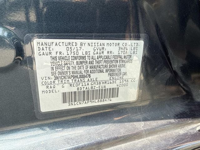 2017 Nissan Versa 1.6 SV