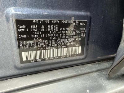 2014 Subaru Outback 2.5i Limited