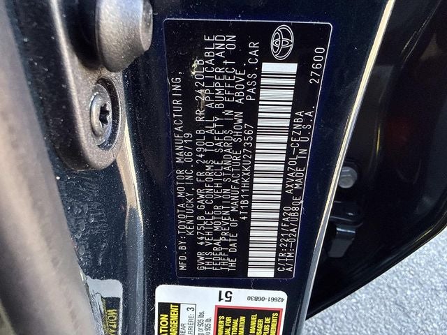 2019 Toyota Camry LE