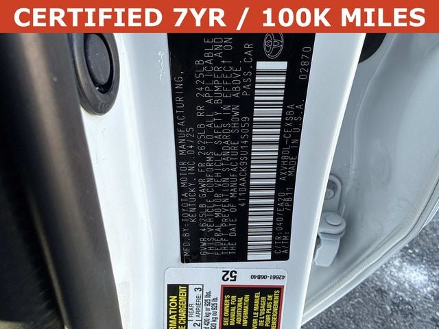 2025 Toyota Camry SE