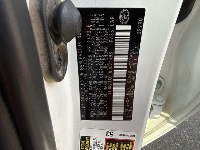 2022 Toyota Camry XSE V6