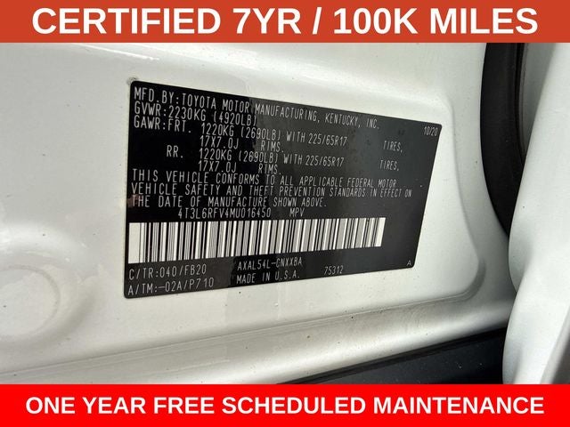 2021 Toyota RAV4 Hybrid LE