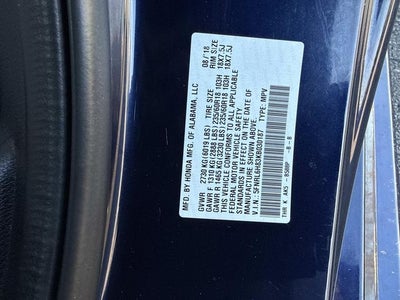 2019 Honda Odyssey Touring