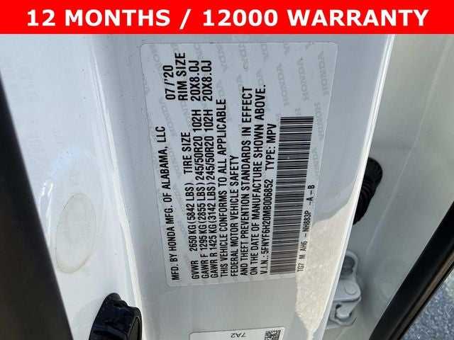 2021 Honda Pilot Special Edition