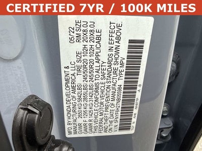 2022 Honda Pilot Special Edition