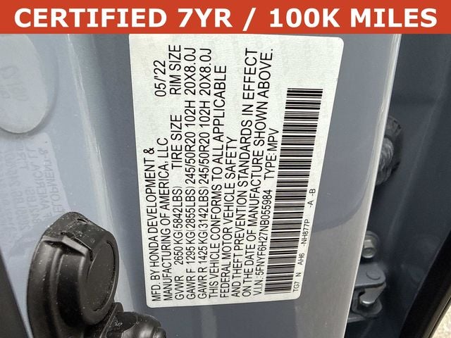 2022 Honda Pilot Special Edition