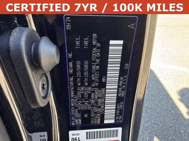 2024 Toyota Sienna Platinum 7 Passenger