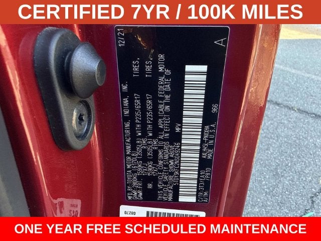 2022 Toyota Sienna XLE 7 Passenger