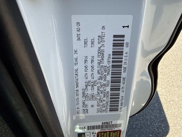2020 Toyota Tacoma SR