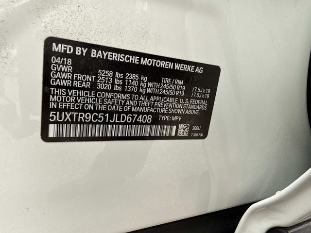 2018 BMW X3 xDrive30i