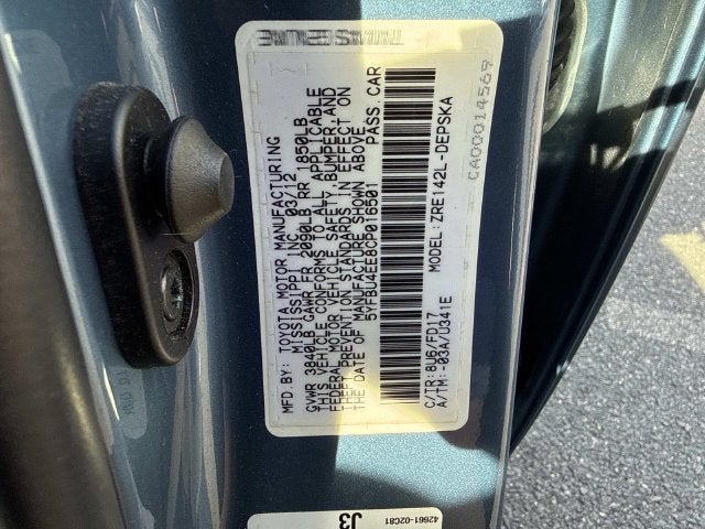 2012 Toyota Corolla S