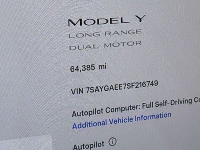 2025 Tesla Model Y Long Range