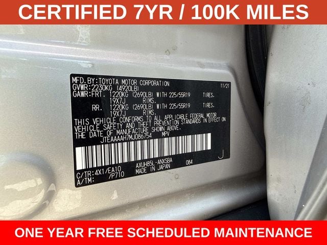 2021 Toyota Venza Limited