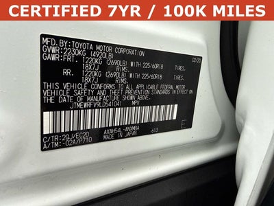 2020 Toyota RAV4 Hybrid XSE