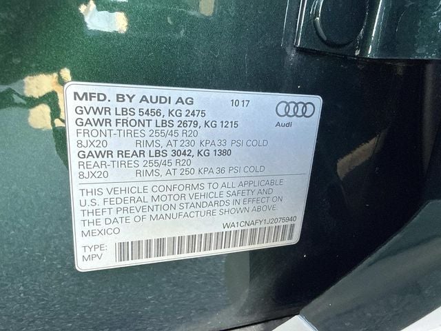 2018 Audi Q5 2.0T Prestige quattro