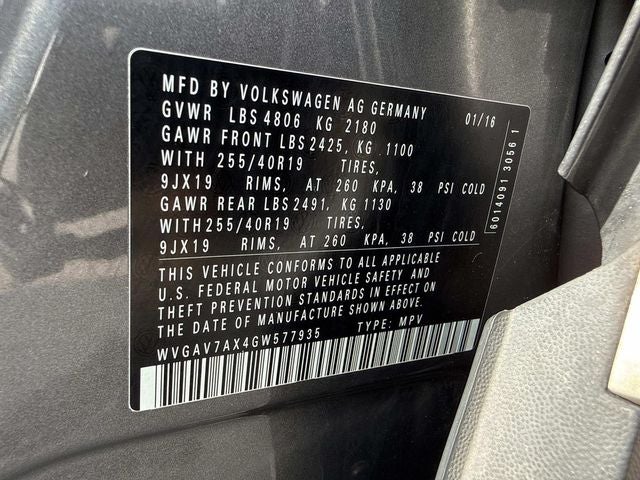 2016 Volkswagen Tiguan SEL