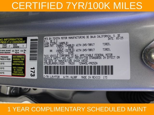 2025 Toyota Tacoma SR5