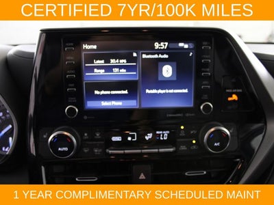 2022 Toyota Highlander Hybrid XLE