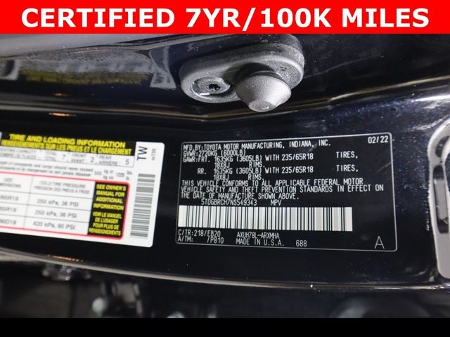 2022 Toyota Highlander Hybrid XLE