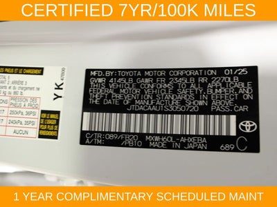 2025 Toyota Prius LE