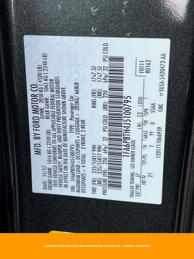 2018 Ford Mustang EcoBoost