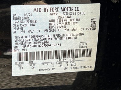 2024 Ford Explorer Platinum