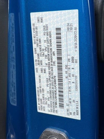 2020 Ford Escape SEL