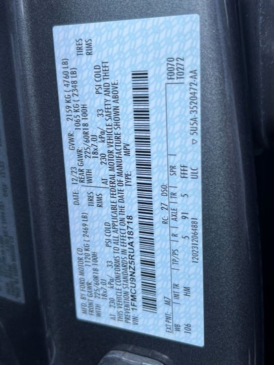 2024 Ford Escape Hybrid ST-Line Select ST-Line Connect