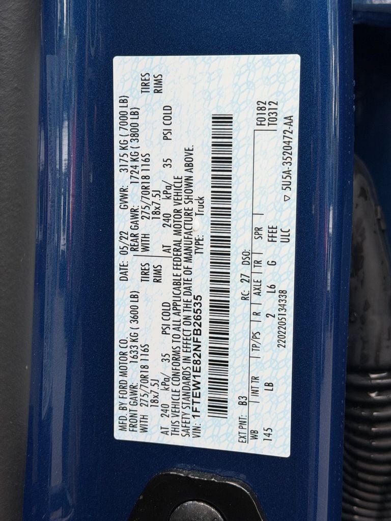 2022 Ford F-150 Tremor