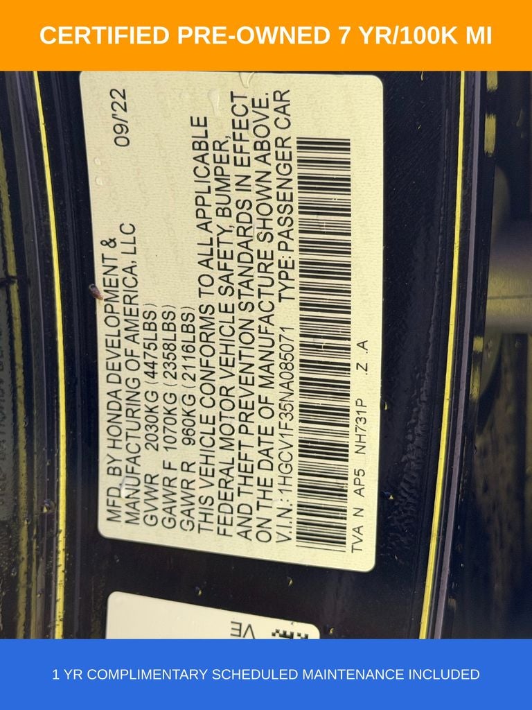 2022 Honda Accord Sport
