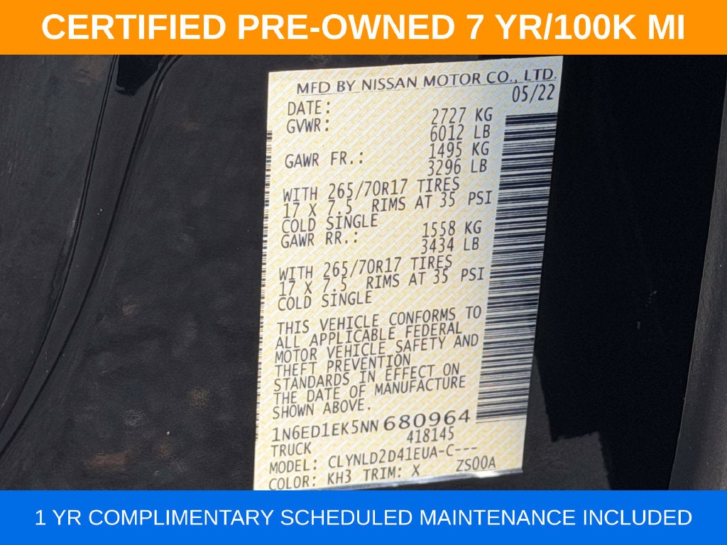 2022 Nissan Frontier PRO-4X