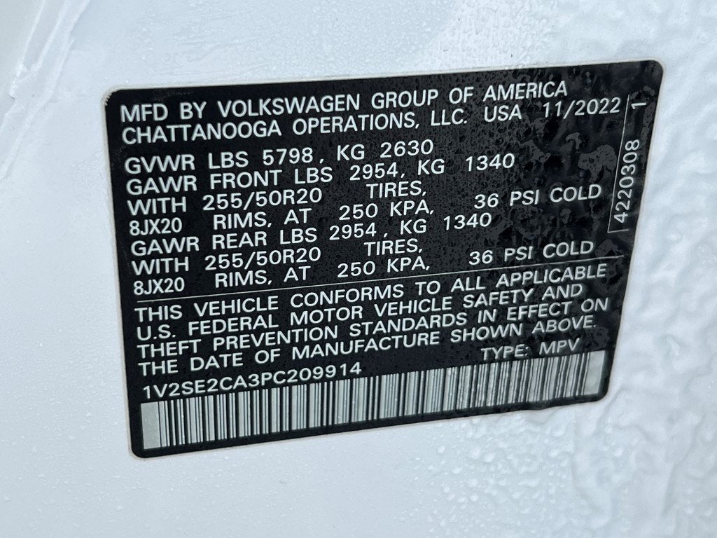 2023 Volkswagen Atlas Cross Sport 3.6L V6 SEL