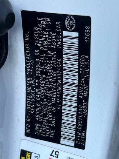 2021 Toyota Camry XLE