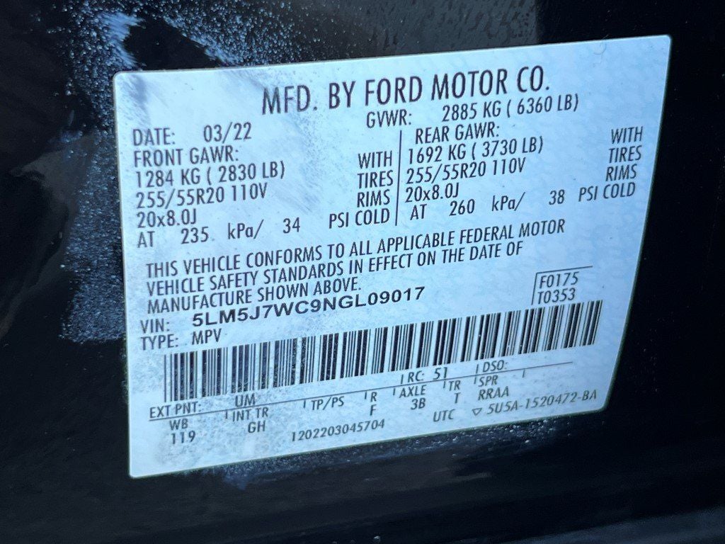 2022 Lincoln Aviator Reserve