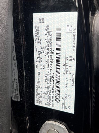 2022 Lincoln Corsair Standard I