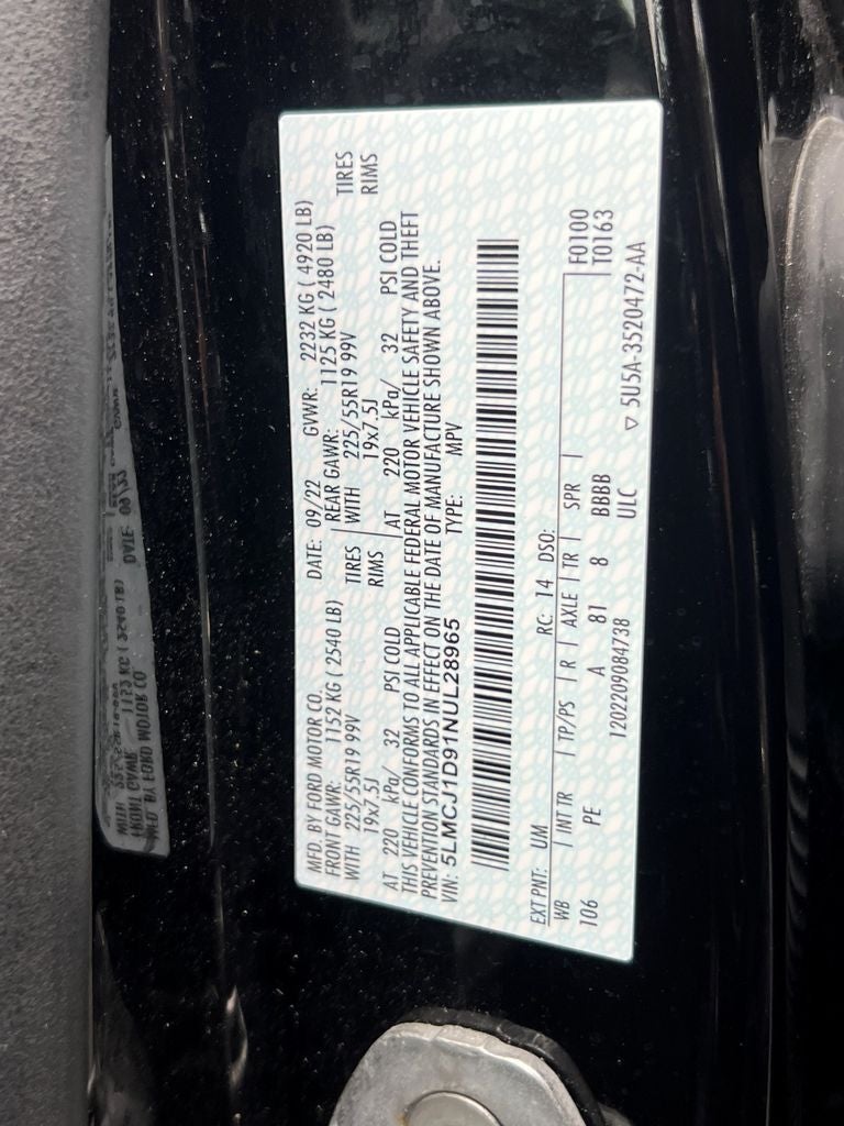 2022 Lincoln Corsair Standard I