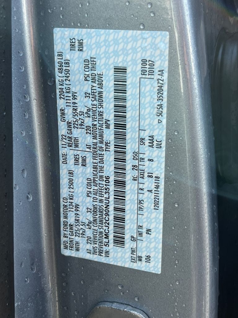 2022 Lincoln Corsair Reserve