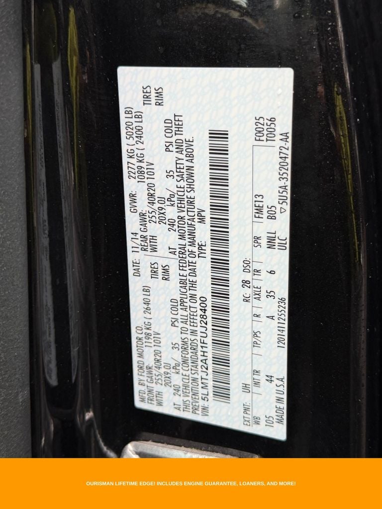 2015 Lincoln MKC Base
