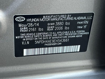 2014 Hyundai Elantra SE