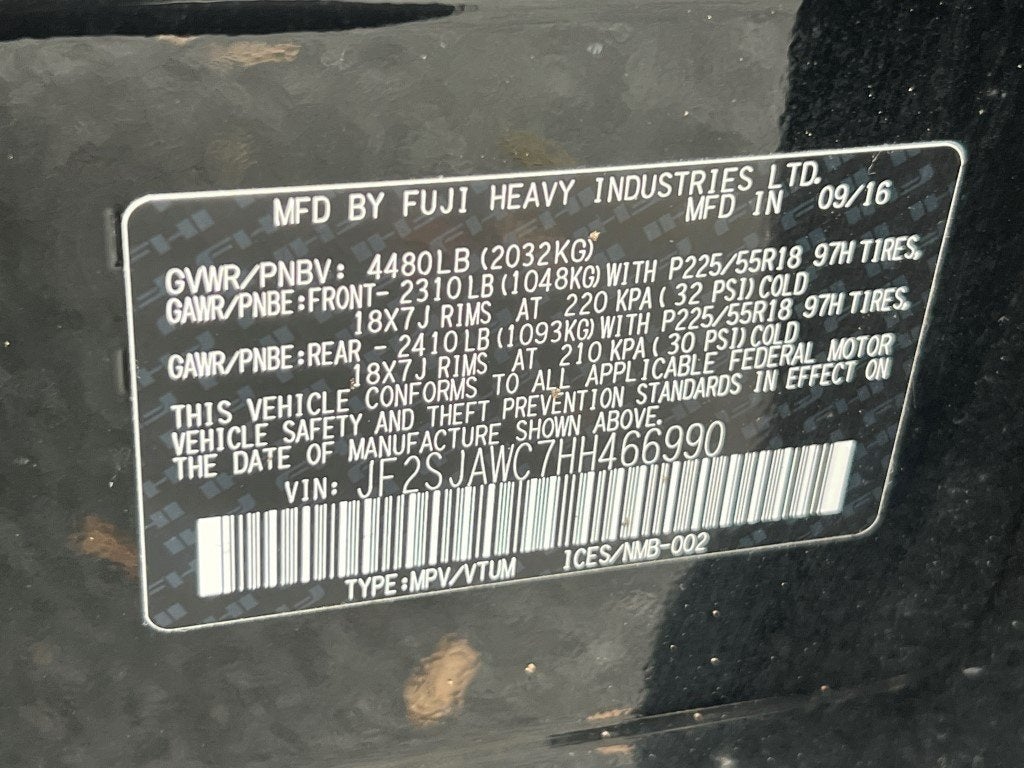 2017 Subaru Forester 2.5i Touring