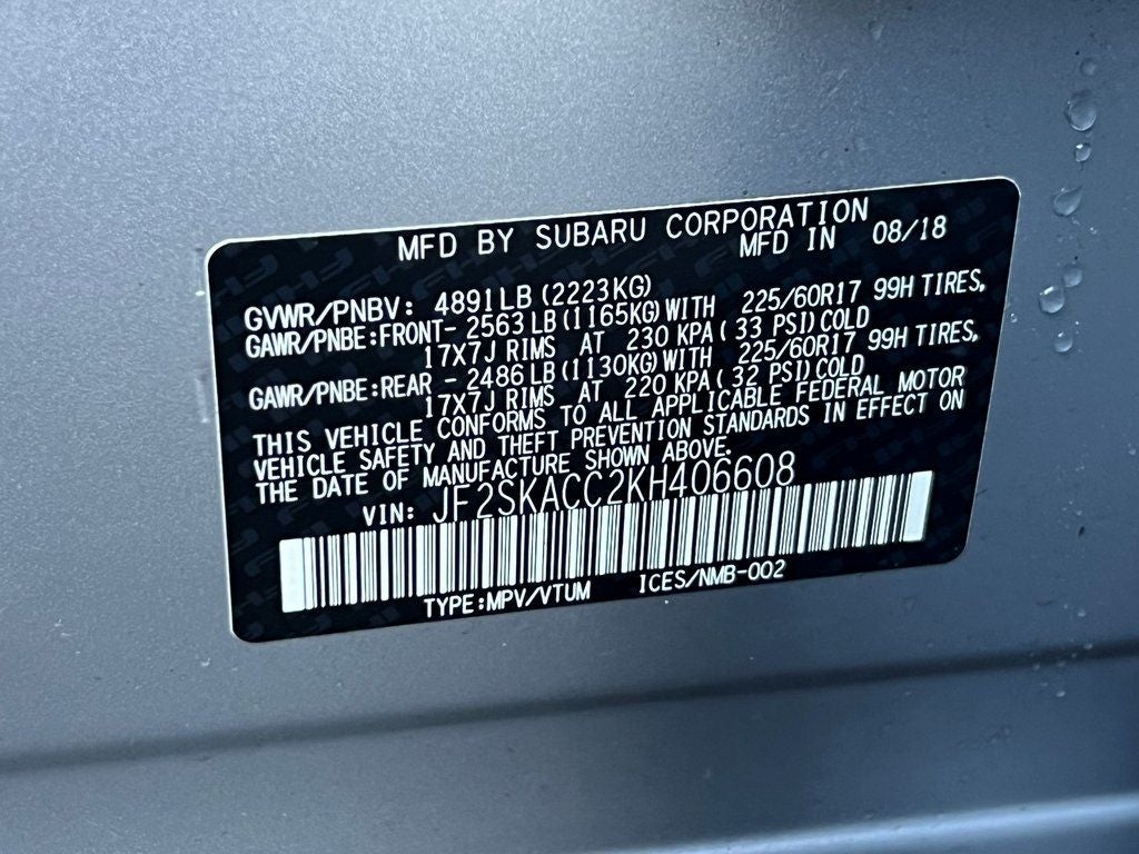 2019 Subaru Forester Base