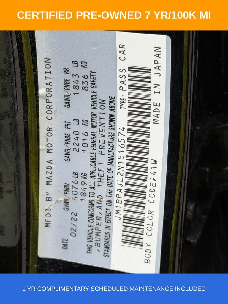 2022 Mazda Mazda3 2.5 S